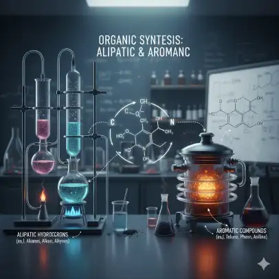 Aliphatic and aromatic compound synthesis