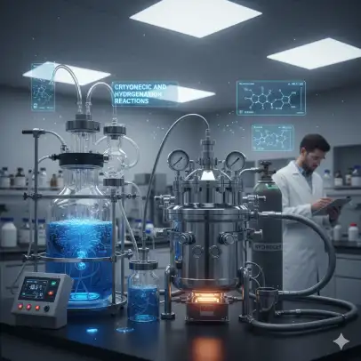 Cryogenic and hydrogenation reactions